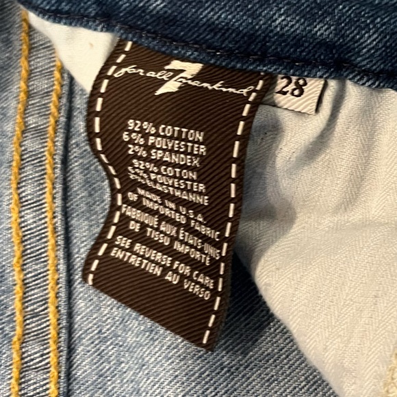 7 For All Mankind The Skinny Medium Wash Jean - Picture 4 of 10